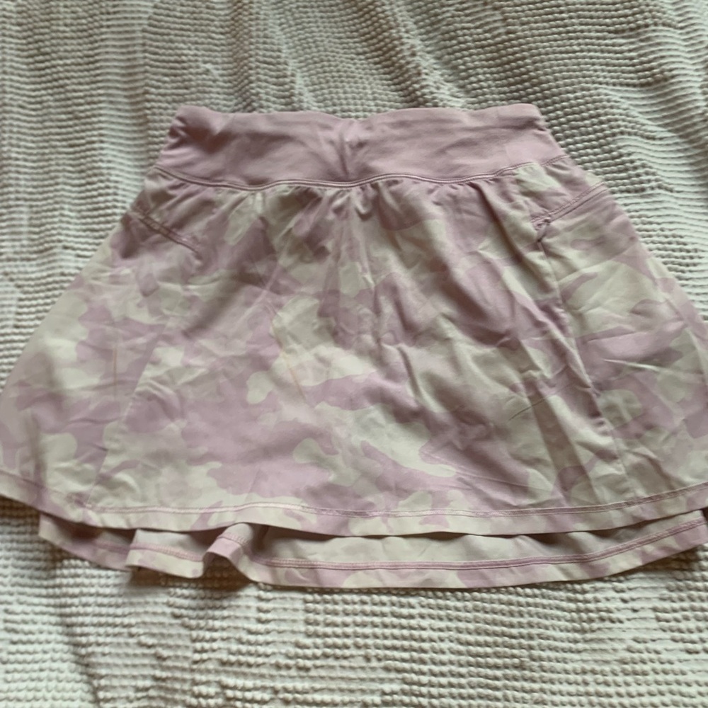 All in Motion Pink Tiered Skater Mini Skirt